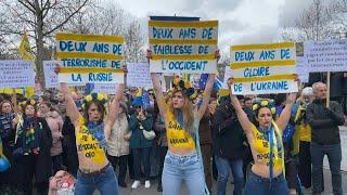 Deux ans de guerre en Ukraine: manifestation de soutien à Paris | AFP Images