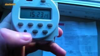 Програмируемый таймер на 17 режимов 220V 16A - Display Power Programmable Timer Time Switch Relay