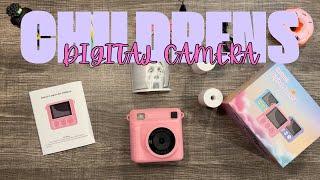 Unboxing Digital Camera with B&W print for kids