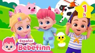 Baile de los Animales y más Canciones Infantiles | como los animalitos | Bebefinn en español