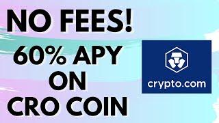 EARN 60% APY ON CRO COIN WITH ZERO ETHEREUM GAS FEES (UPDATED) - CRYPTO.COM CRO DEFI STAKING