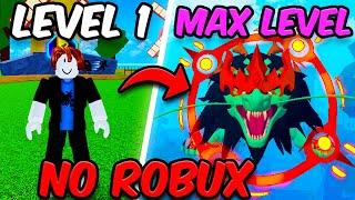 Noob To Max Level With NO ROBUX (Blox Fruits)