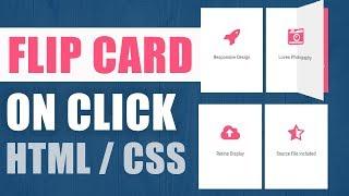 CSS3 Flip 3D Animation For Boxes and Cards - HTML 5 Tutorial / Website Design