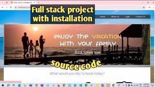 Tourism website full stack with database project. Source code zip file in description. #webdesign