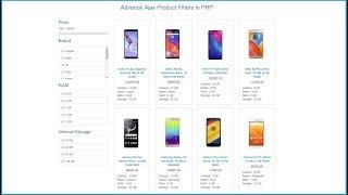 Advance Ajax Product Filters in PHP