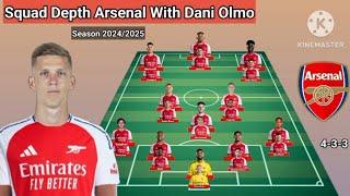 Arsenal Squad Depth With Dani Olmo Season 2024/2025 ~ Update Today