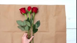 Como hacer un arreglo floral de rosas paso a paso