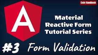 How To Validate Angular Material Reactive Form