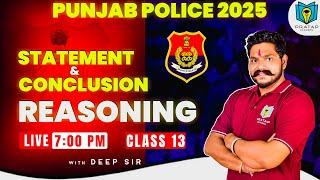 Statement And Conclusion For Punjab Police | Class 13 By Deep Sir | Pratap Academy