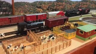 Model railroad cattle transpost