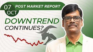 DOWNTREND Continues? Post Market Report 07-Oct-24