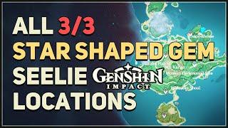 All 3 Star Shaped Gem Seelie Locations Genshin Impact Puzzle