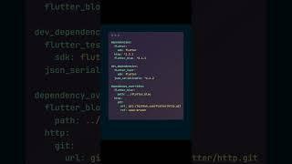 dependencies VS dev_dependencies VS dependencies_overriders #fluttertutorial #devcode