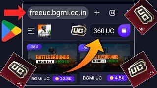 No App Free 360 UC Direct in Bgmi Account - LIVE PROOF | Bgmi Free UC Website | Bgmi Free UC Trick