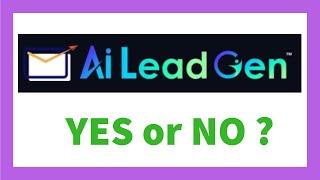 AI Lead Gen Review - Legit Software?