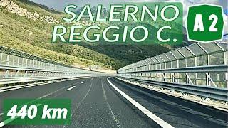 A2 Autostrada del Mediterraneo | SALERNO - REGGIO CALABRIA | Percorso completo