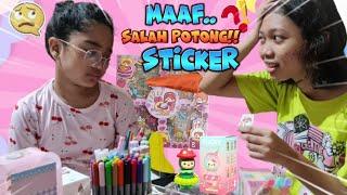 YAAH.. MAAF HANUM, SALAH POTONG STICKER INI! - JOURNAL DIARY HANUM  Shafeea Hanum