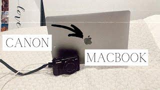 How to transfer videos/pictures from CANON g7x to MACBOOK || USB