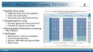 COVID-19 3-Minute Update, July 27, 2021