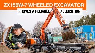 ZX155W-7 wheeled excavator proves to be a reliable acquisition