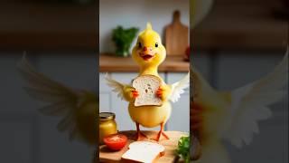 Tiny Duck’s Giant Sandwich Adventure "#duck #duckduck #ai #shorts