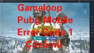 (Tencent Gaming Buddy) Error Code 1 Hatasının Çözümü %100 oluyor... #PUBGMOBİLE