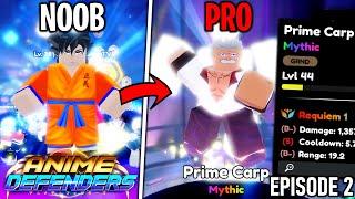 Noob To Pro (Episode 2) - EVOLVING META UNITS! | Anime Defenders Roblox
