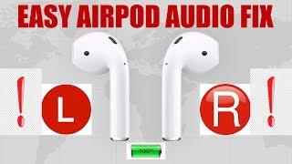 Airpod Audio FIX 1 Side Not Working