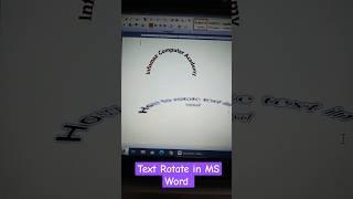 MS Word text rotate kaise kare | how to rotate text in ms word