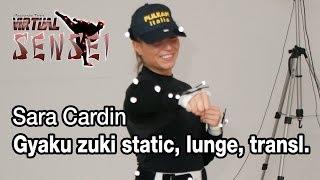 Sara Cardin - Gyaku tsuki static, lunge and translation - Virtual Sensei