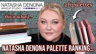 Ranking ALL (26) of my Natasha Denona Palettes from WORST to BEST...