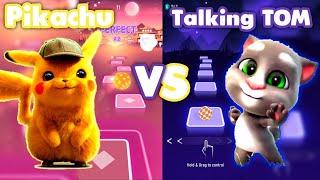 Pikachu vs Talking Tom! Tiles hop