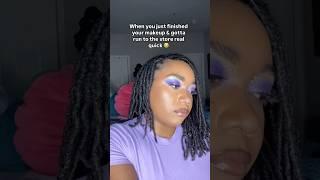 Anxiety is so annoying  #makeup #makeupvideo #makeupvideos #blackgirlmakeup #relatable