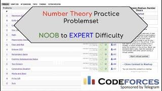 Complete Number Theory Practice - Noob to Expert | Topic Stream 9