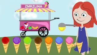 Zmrzlina - učíme sa farby a počítať čísla (pre deti po slovensky) - Ice Cream