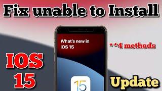 IOS 15: How to fix unable to install IOS 15 error | Fix error occurred installing IOS 15 update