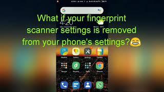 What to do if fingerprint sensor setting is missing from Phones settings