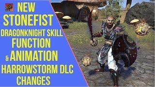 New Stonefist Dragonknight Class Skill - ESO Harrowstorm DLC Changes