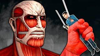 THE COLOSSAL TITAN IS AFTER ME! - Garry's Mod Gameplay