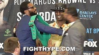 (WHOA) MARCUS BROWNE & JEAN PASCAL TRADE BLOWS IN PHYSICAL ALTERCATION; GO AT IT IN HEATED ENCOUNTER