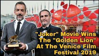 Joker Movie Wins The Golden Lion At The Venice Film Festival / Todd Phillips's speech #JokerMovie