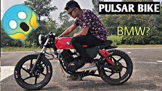 Pulsar Modified Into CafeRacer   By Rohit Custom|MotoMahal CafeRacer Style