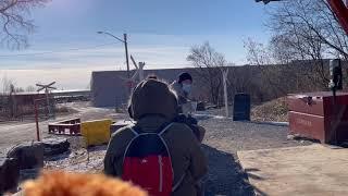 Miniature train ride at Canadian Railway Museum, Saint-Constant, Quebec