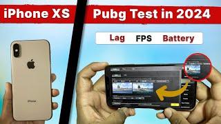 iPhone XS PUBG Test in 2024 | Detailed BGMi Test in Hindi- FPS - Heating - Battery ️