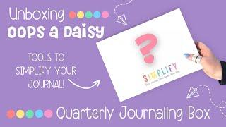 Unboxing the Oops a Daisy Bullet Journaling Subscription | Big One March 2024 - Simplify