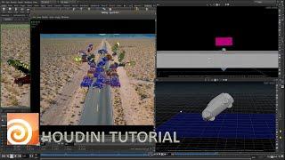 Dynamic Simulation With RBD in Houdini | Houdini Tutorial | Houdini rbd | houdini simulation