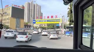 Street view of the Shiyan City, Hubei, China