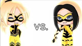 Queen Bee VS. Vesperia | Chloé VS. Zoé | Miraculous Ladybug「 Gacha Club 」