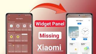 Get miui 14/hyperOS widget panel any redmi Xiaomi poco | new widget panel missing