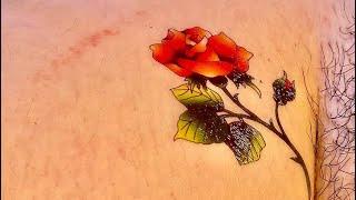 Beautiful Cute Flower Temporary Tatoo | Amazing Guide How to Create Tatoos